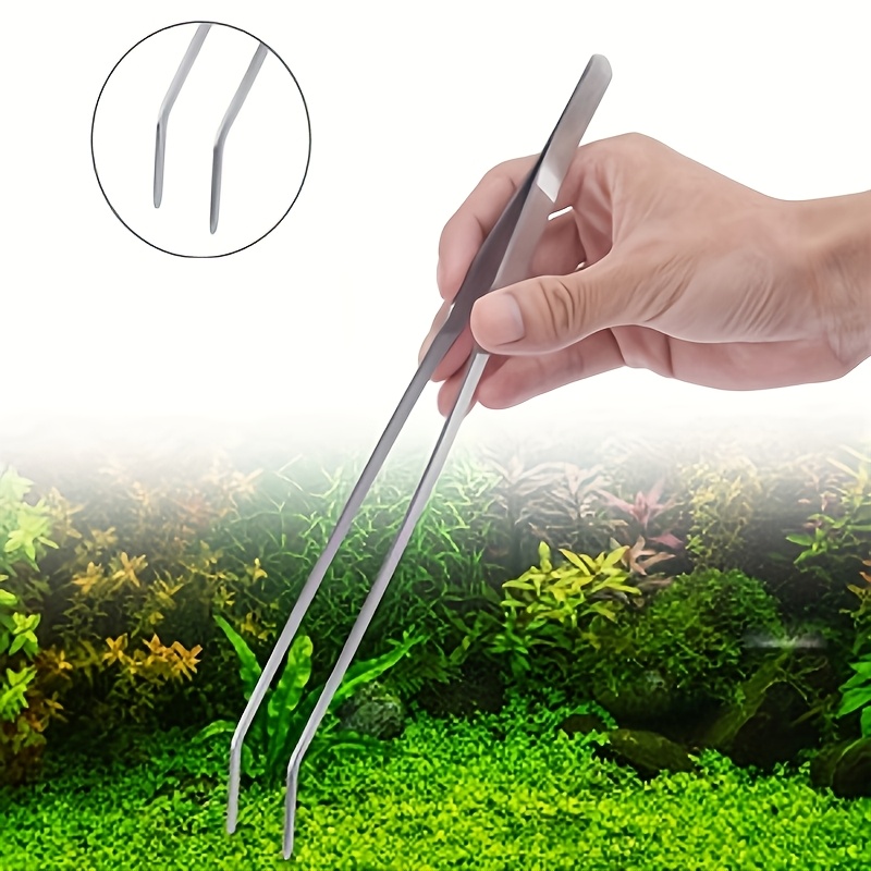 Planted Aquarium Cleaning - Stainless Steel Water Grass Tweezers, Aquarium