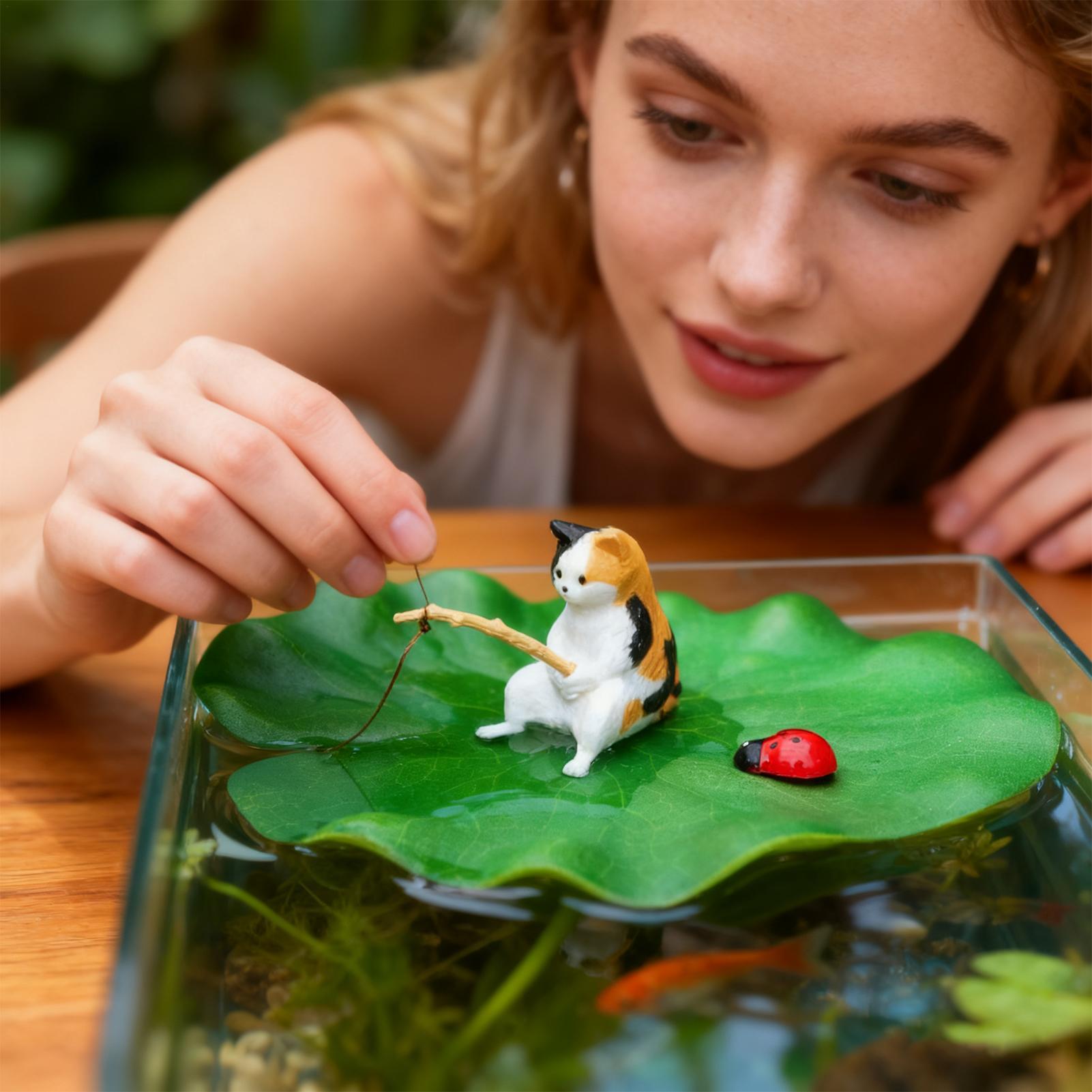 Aquarium Decor Floating Cat Fi - Aquarium Plants Live 评论和价格