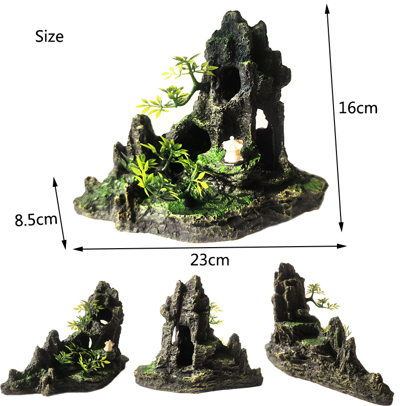 Resin Aquarium Rockery Mountai - Aquarium Plant Substrate 评论和价格