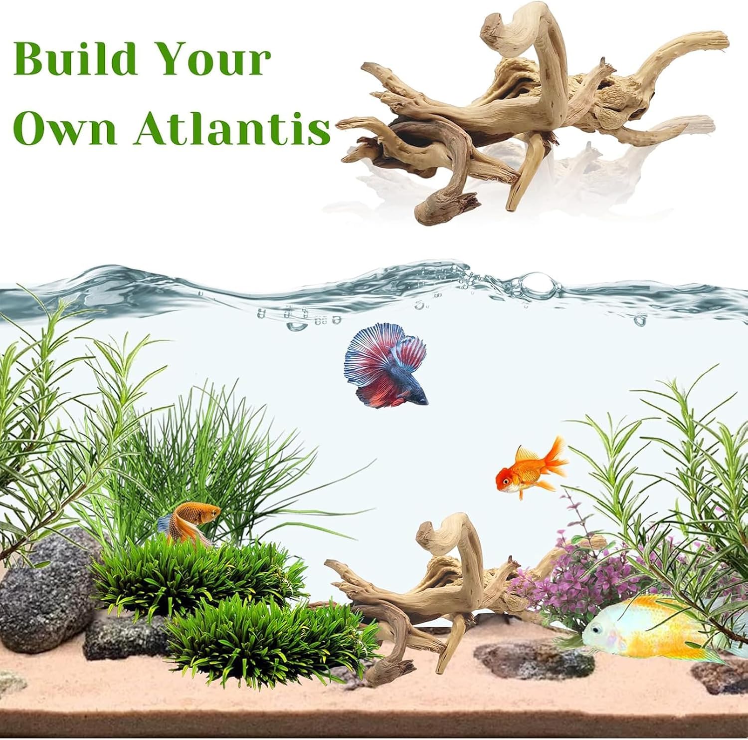 1PC  20-25CM Natural Driftwood - Aquarium Plants Live 评论和价格