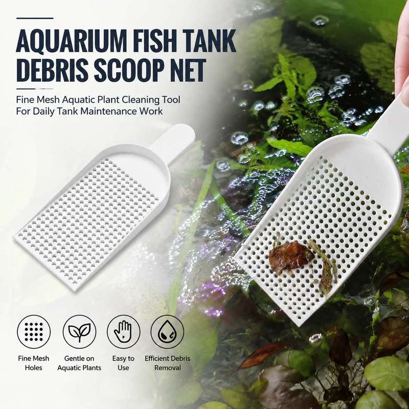 Aquarium Fish Tank Debris Scoo - Planted Aquarium Cleaning 评论和价格